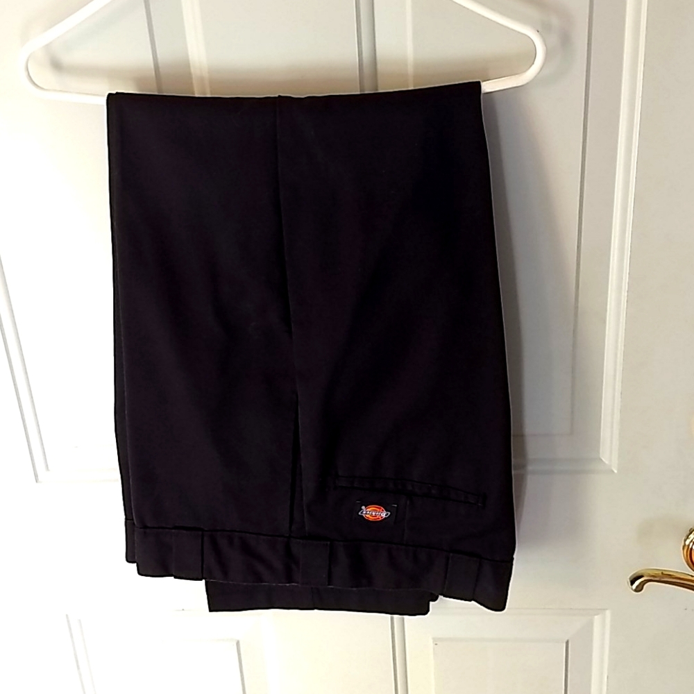 Dickies heavy straight leg black pants 36x29